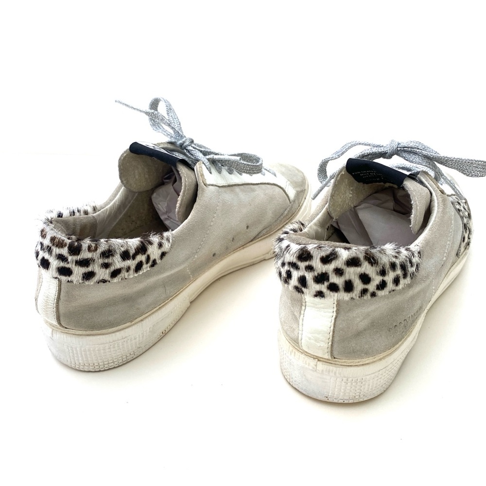 Golden Goose GGDB May Grey Suede Low Top Sneakers Women's - Picture 4 of 14